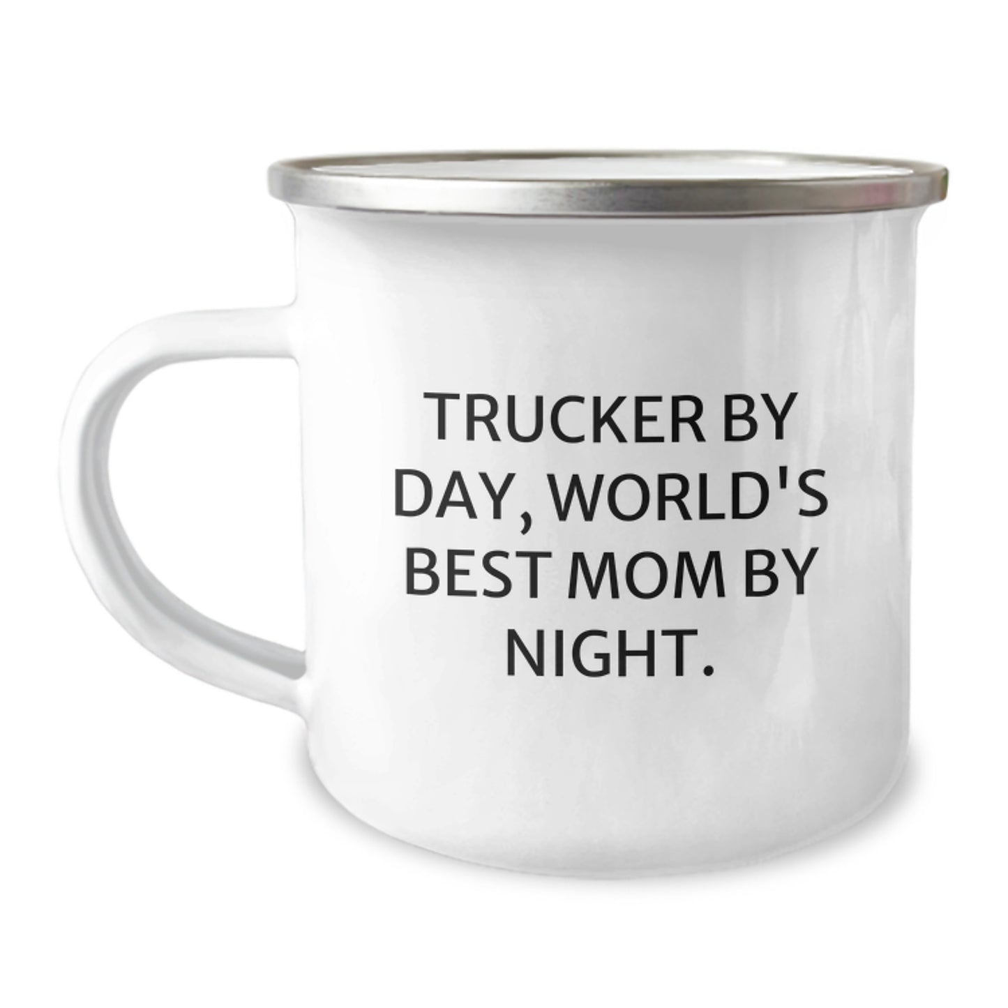 Trucker Gifts, Camping Mug for Trucker By Day, World's Best Mom By Night., Funny Graduation Unique Gifts from Family, Gifts for Trucker - Image 1