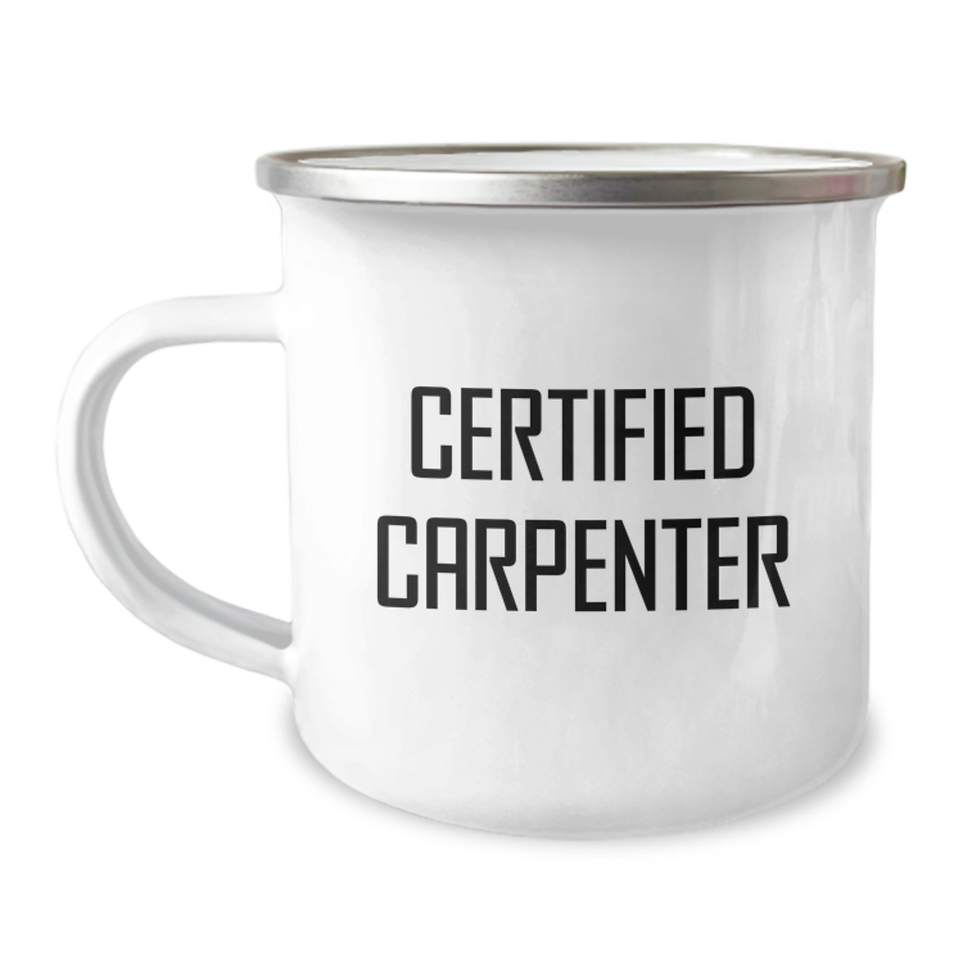 Funny Quotes Gifts from Men to Certified Carpenter Friends - Christmas Unique Gifts for Carpenter Men Camping Mug - Image 1