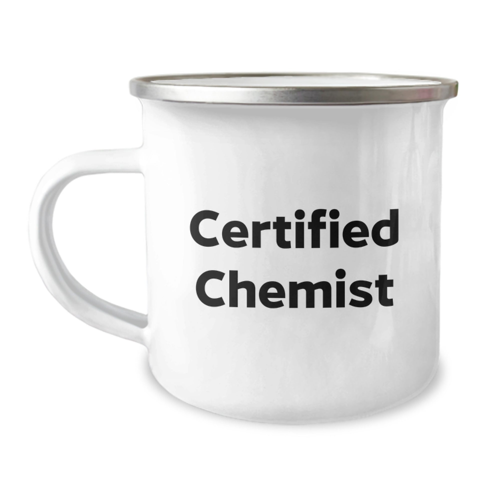 Unique Gifts from Friends to Chemist Men - Valentine's Funny Mugs for Camping Enthusiasts, Certified Chemist Quote, 12 oz Stainless Steel - Image 1
