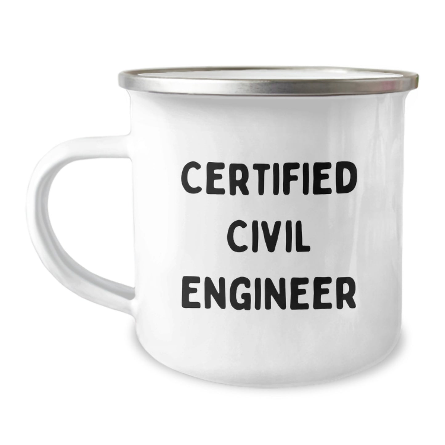 Funny Gifts from Friends to Civil Engineer Men, Unique Camping Mug for Civil Engineer Men, Certified Civil Engineer Christmas Unique Gifts - Image 1
