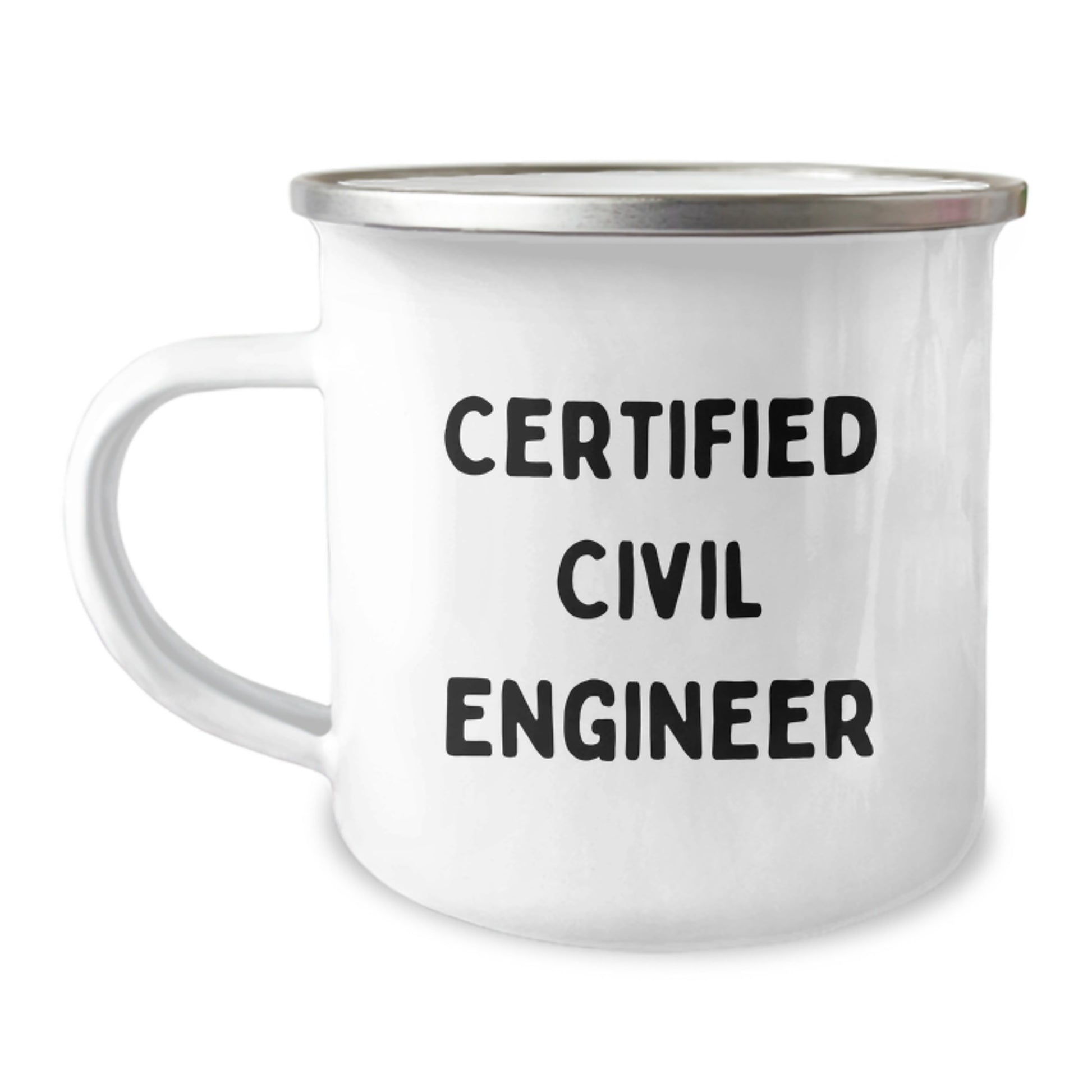 Funny Gifts from Friends to Civil Engineer Men, Unique Camping Mug for Civil Engineer Men, Certified Civil Engineer Christmas Unique Gifts - Image 1