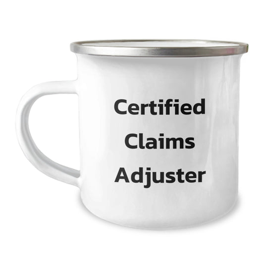 Unique Funny Claims Adjuster Gifts for Men, Certified Claims Adjuster Christmas Unique Gifts from Friends to Family Camping Mug - Image 1