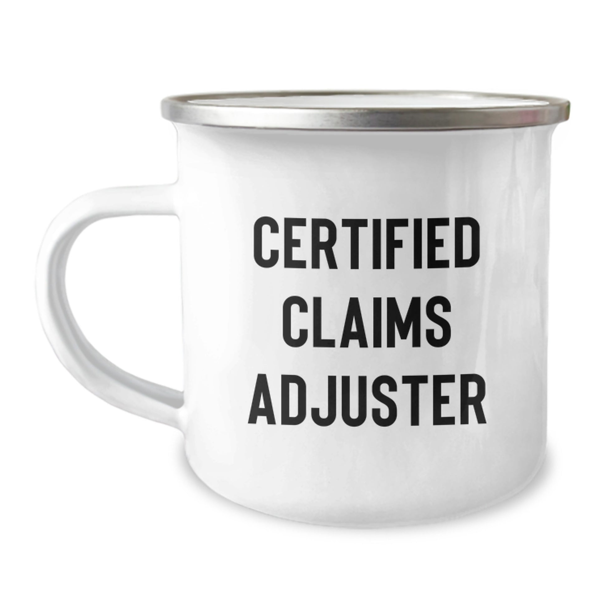Funny Gifts from Friends to Claims Adjuster, Certified Claims Adjuster Mug, Christmas Unique Gifts for Claims Adjuster, Stainless Steel Camping Mug - Image 1