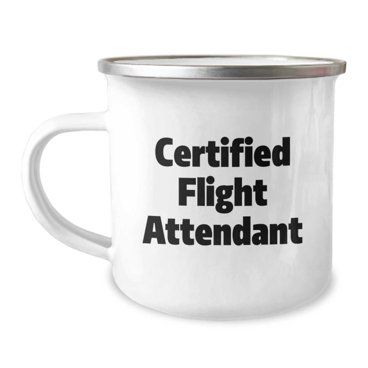 Funny Flight Attendant Mugs Gifts from Friends - Certified Flight Attendant Camping Mug for Men - Unique Christmas Unique Gifts for Flight Attendant - Image 1