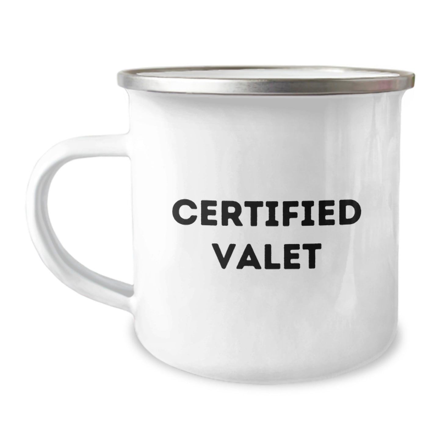 Certified Valet Funny Gifts from Friends and Family - Unique Valentine's Valet Camping Mug for Men - Image 1