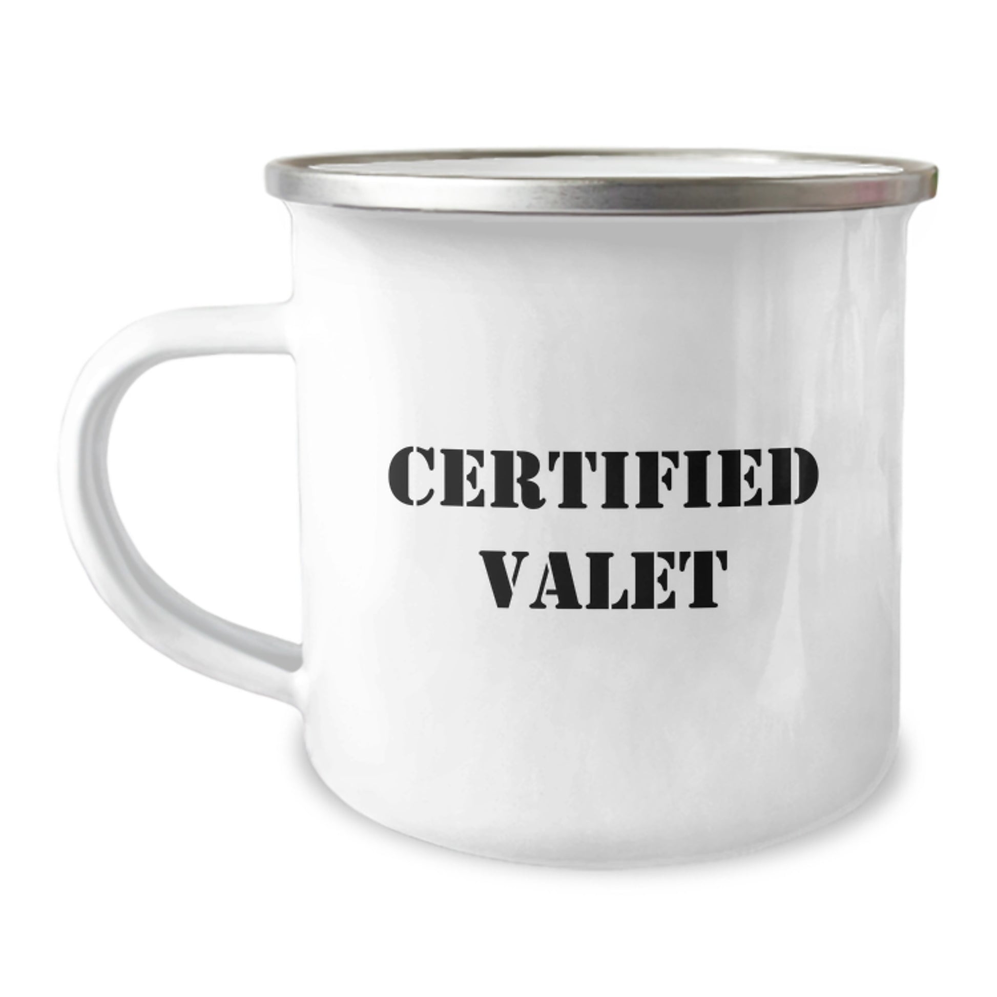 Funny Valet Gifts from Friends for Merry Christmas Mugs Stainless Steel Camping Mugs Certified Valet - Image 1