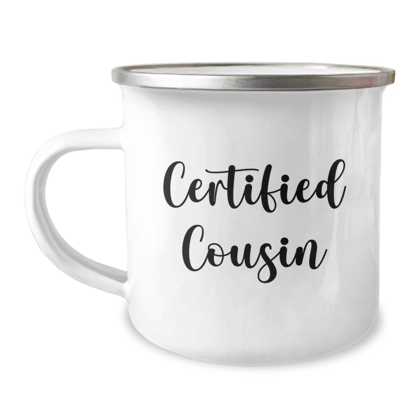Funny Certified Cousin Gifts from Men to Cousin for Graduation Unique Camping Mugs, 'You're a-maize-ing' Enamel Finish Mug - Image 1