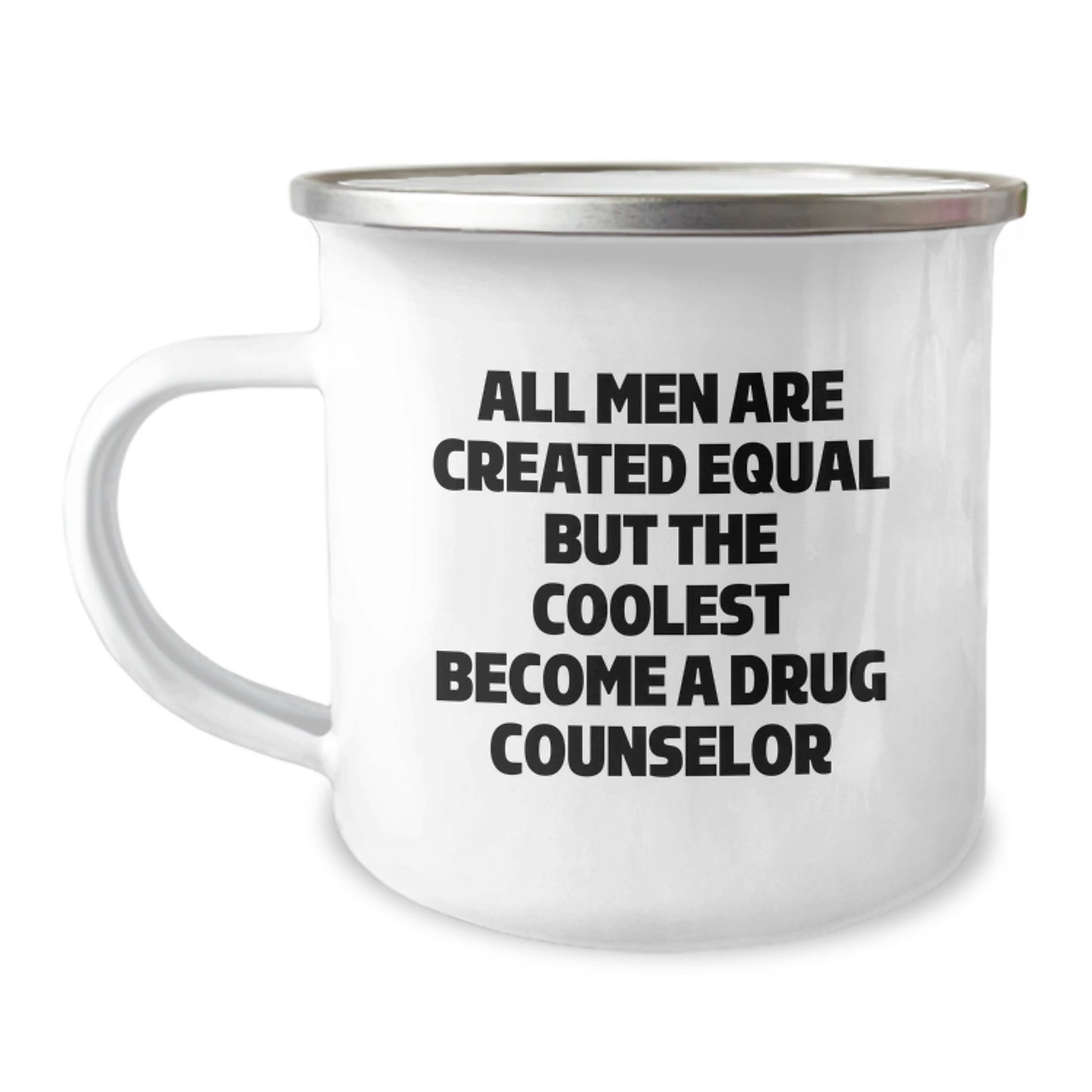 Funny Drug Counselor Gifts from Men for Christmas Unique Ideas - Camping Mug for Drug Counselor Enthusiasts - Image 1