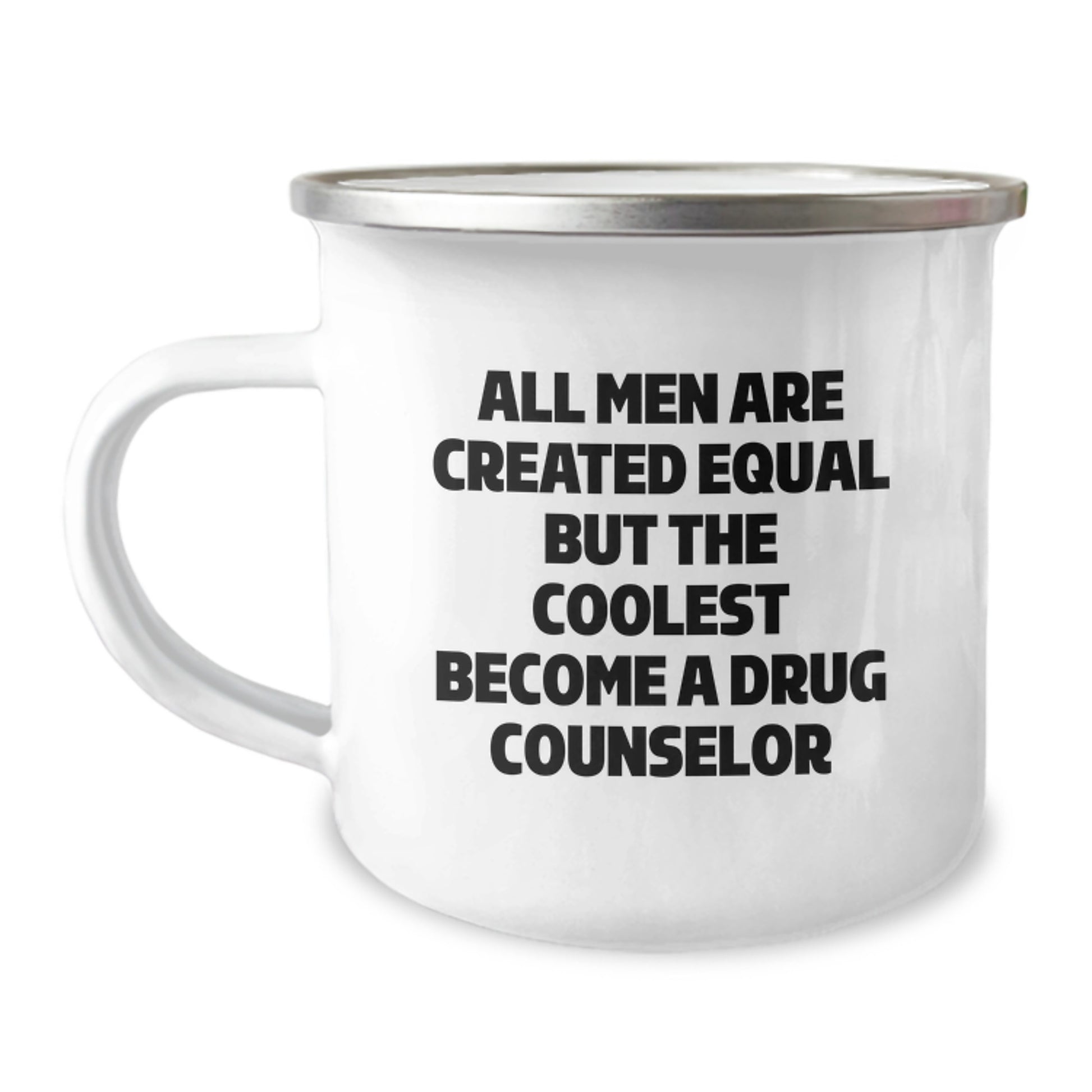 Funny Drug Counselor Gifts from Men for Christmas Unique Ideas - Camping Mug for Drug Counselor Enthusiasts - Image 1