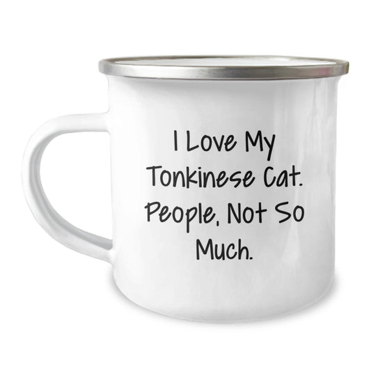 Tonkinese Cat Lover Funny Gifts from Friends and Family - Christmas Unique Tonkinese Cat Camping Mug - Image 1