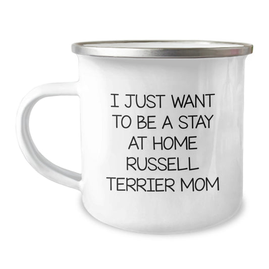 Funny Russell Terrier Dog Gifts from Mom Russell Terrier Dog Lover Camping Mug for Birthday Unique Gifts - Image 1