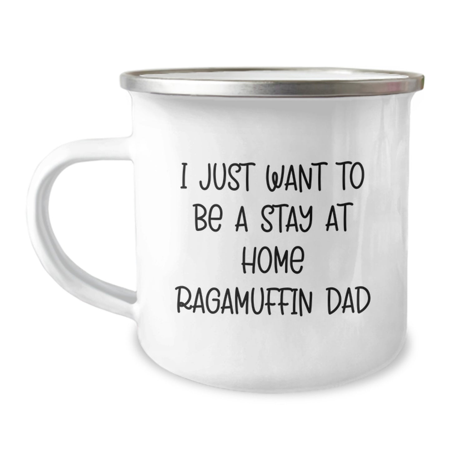 Ragamuffin Cat Lover Gifts from Men to Friends, I Just Want To Be A Stay At Home Ragamuffin Dad Camping Mug for Graduation Unique Gifts - Image 1