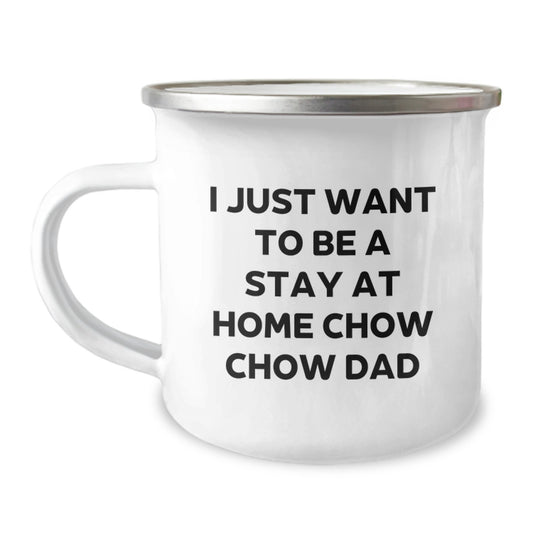 Unique Chow Chow Dog Camping Mug Gifts from Dad to Son for Christmas - Image 1