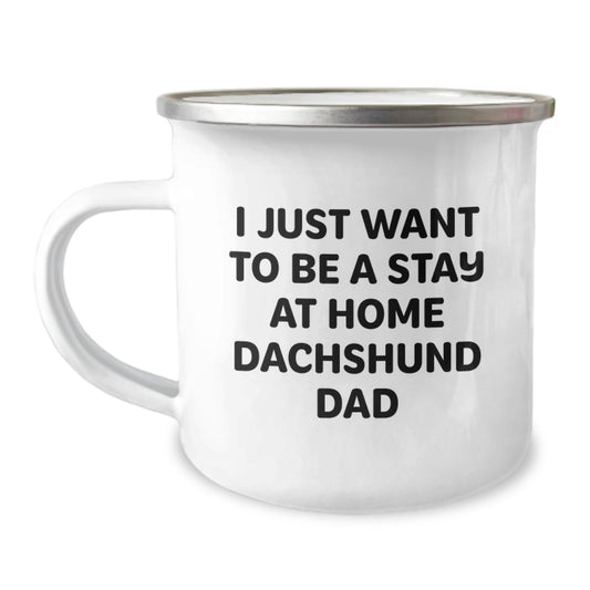Funny Dachshund Dog Camping Mugs Gifts from Men to Dachshund Dog Owners for Christmas Unique Presents - Image 1