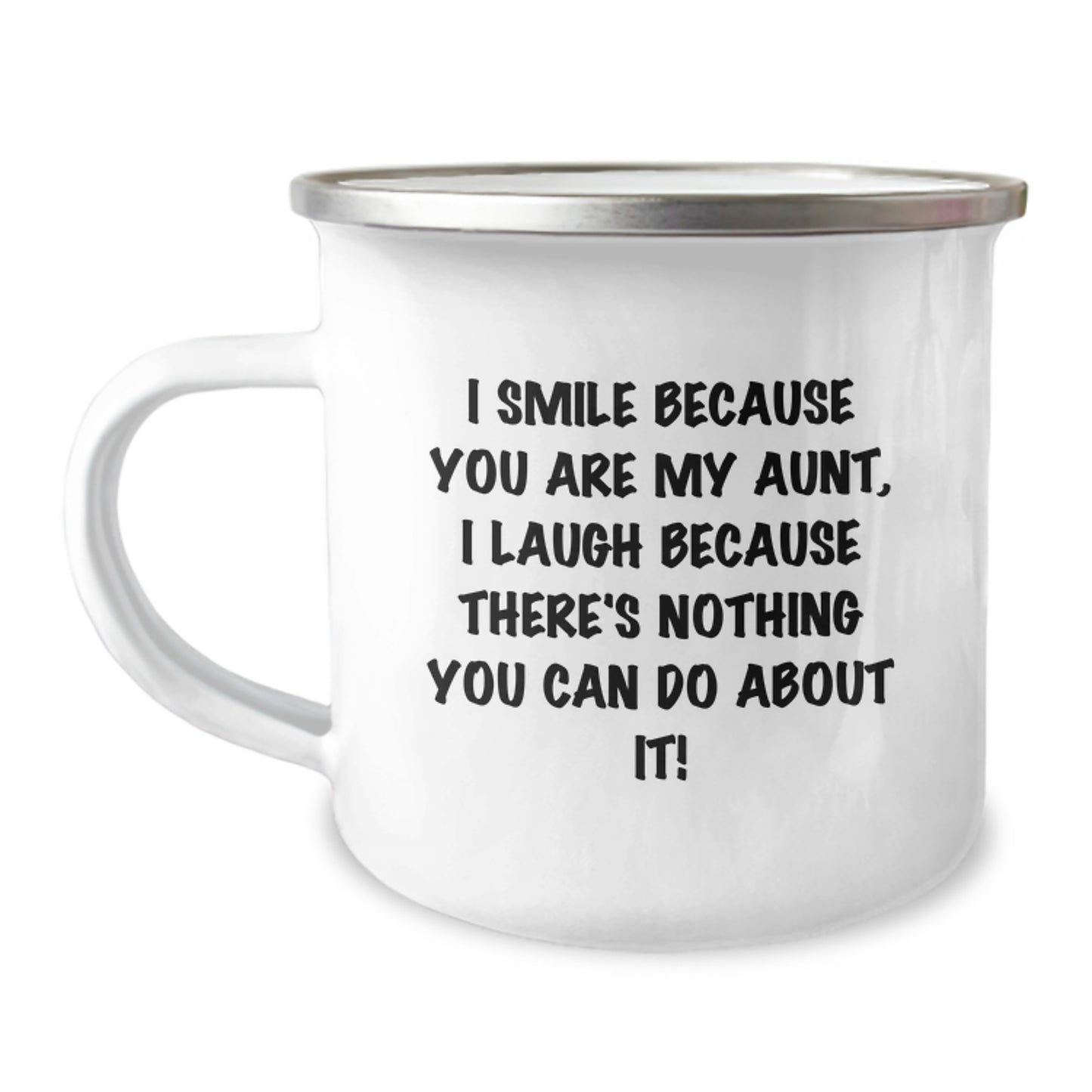 Funny Aunt Gifts for Her Birthday, Camping Mug, Best Sentimental Quote for Aunt, Gifts from Family, Aunt Camping Mug - Image 1