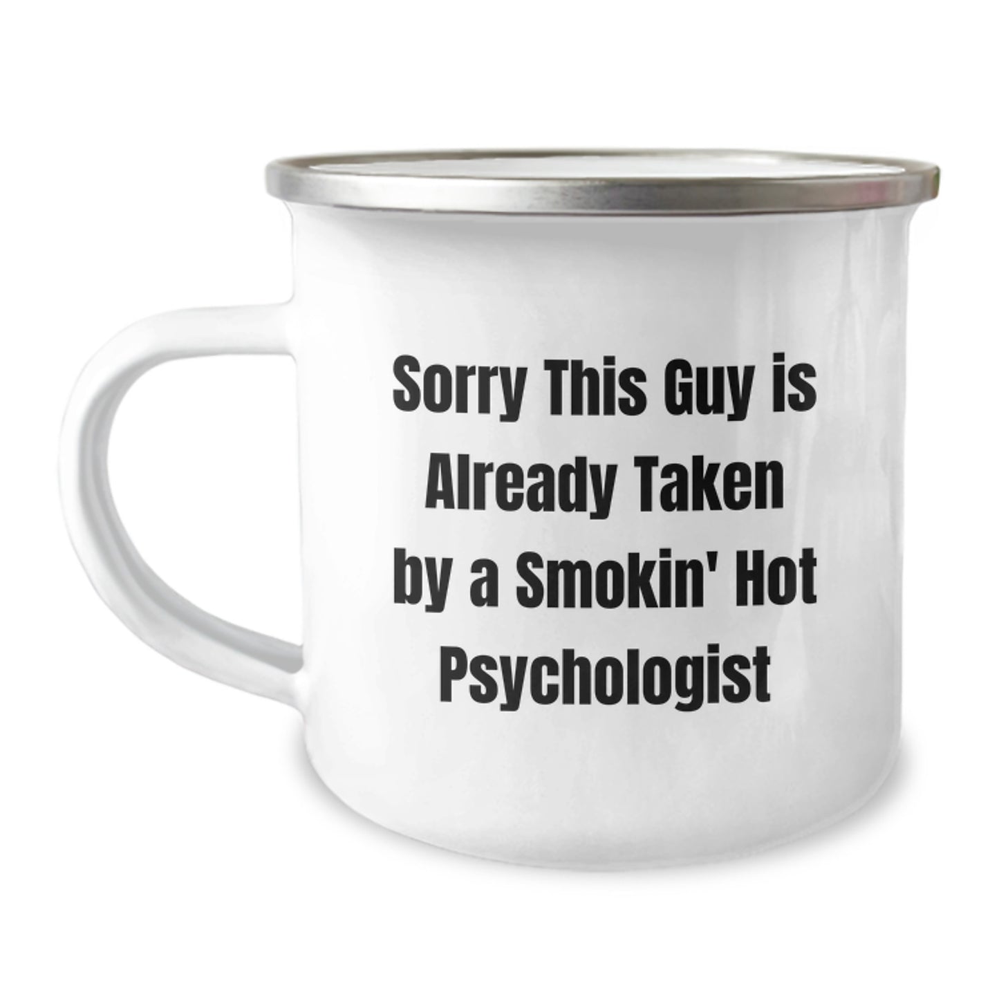 Funny Psychologist Christmas Unique Gifts from Friends for a Smokin' Hot Psychologist Camping Mug - Image 1