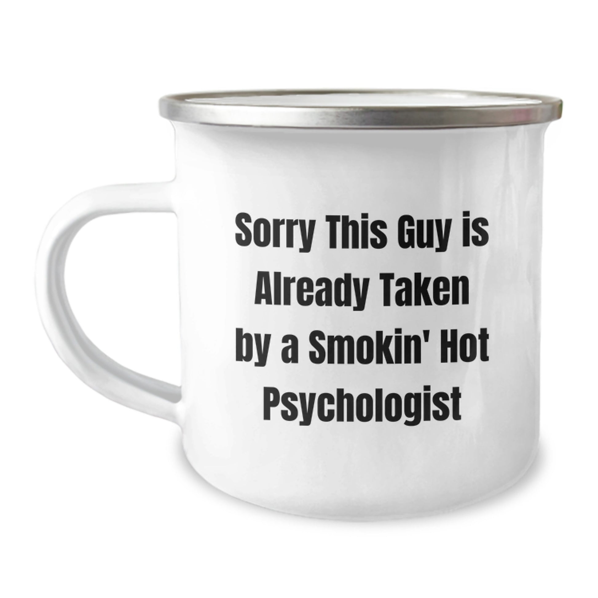 Funny Psychologist Christmas Unique Gifts from Friends for a Smokin' Hot Psychologist Camping Mug - Image 1