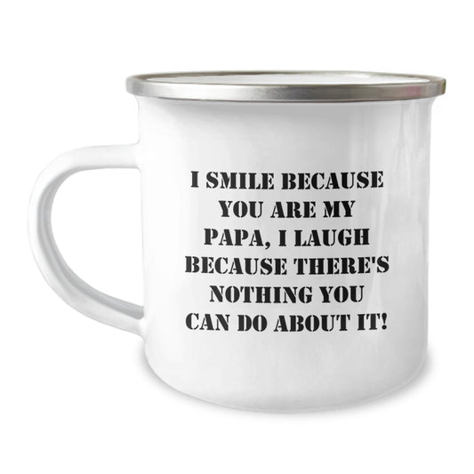 Funny Papa Camping Mug Gifts from Men for Papa - Mother's Day Unique Gifts, Papa Camping Mug with Inspirational Quote, Funny Papa Gifts for Papa, Papa Camping Mug - Image 1