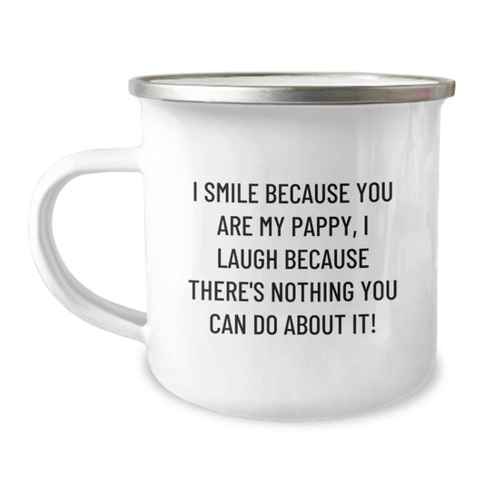 Funny Pappy Camping Mug Gifts from Men to Pappy on Valentine's - Image 1