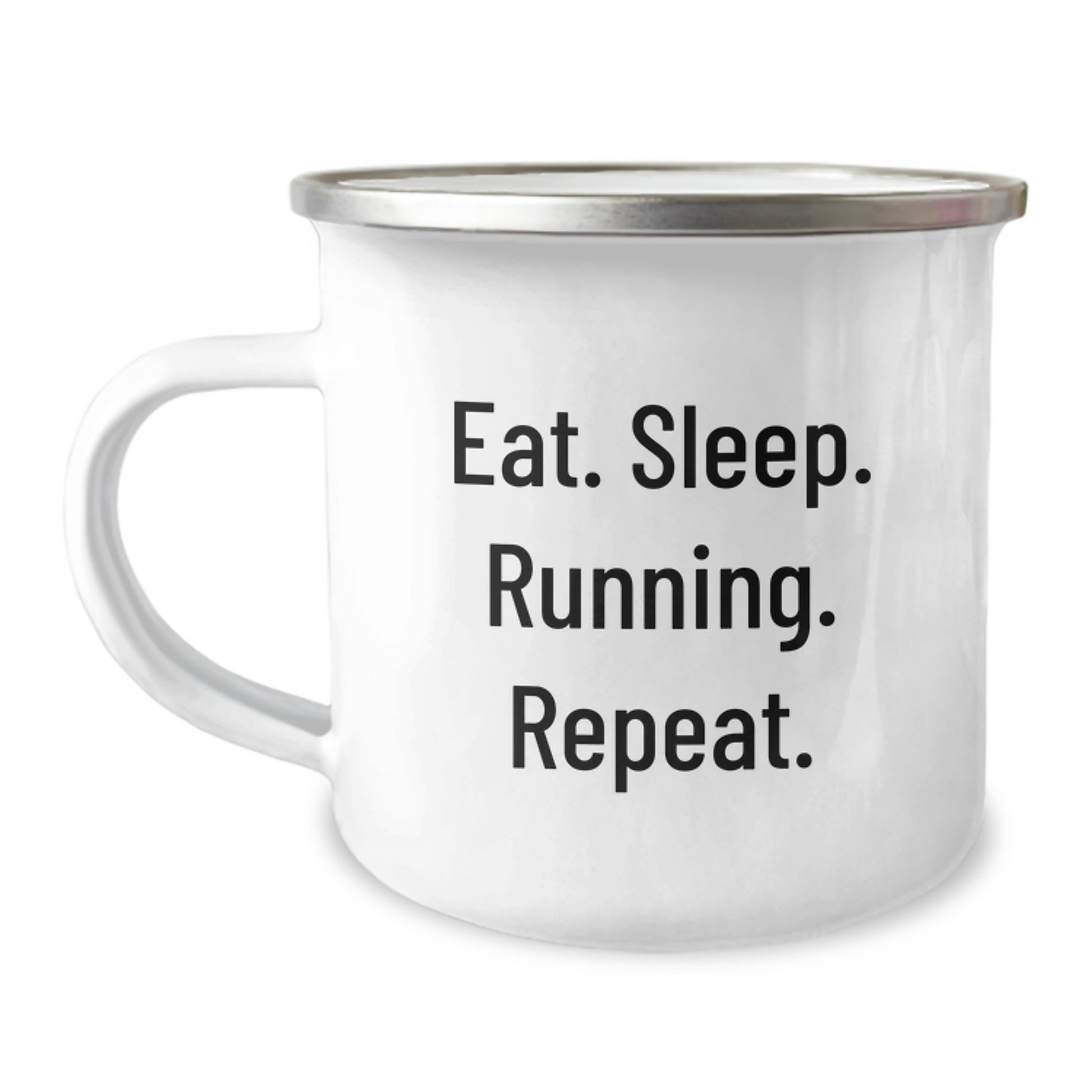 Funny Running Gifts from Friends - Eat. Sleep. Running. Repeat. Graduation Unique Present for Running Men - Image 1