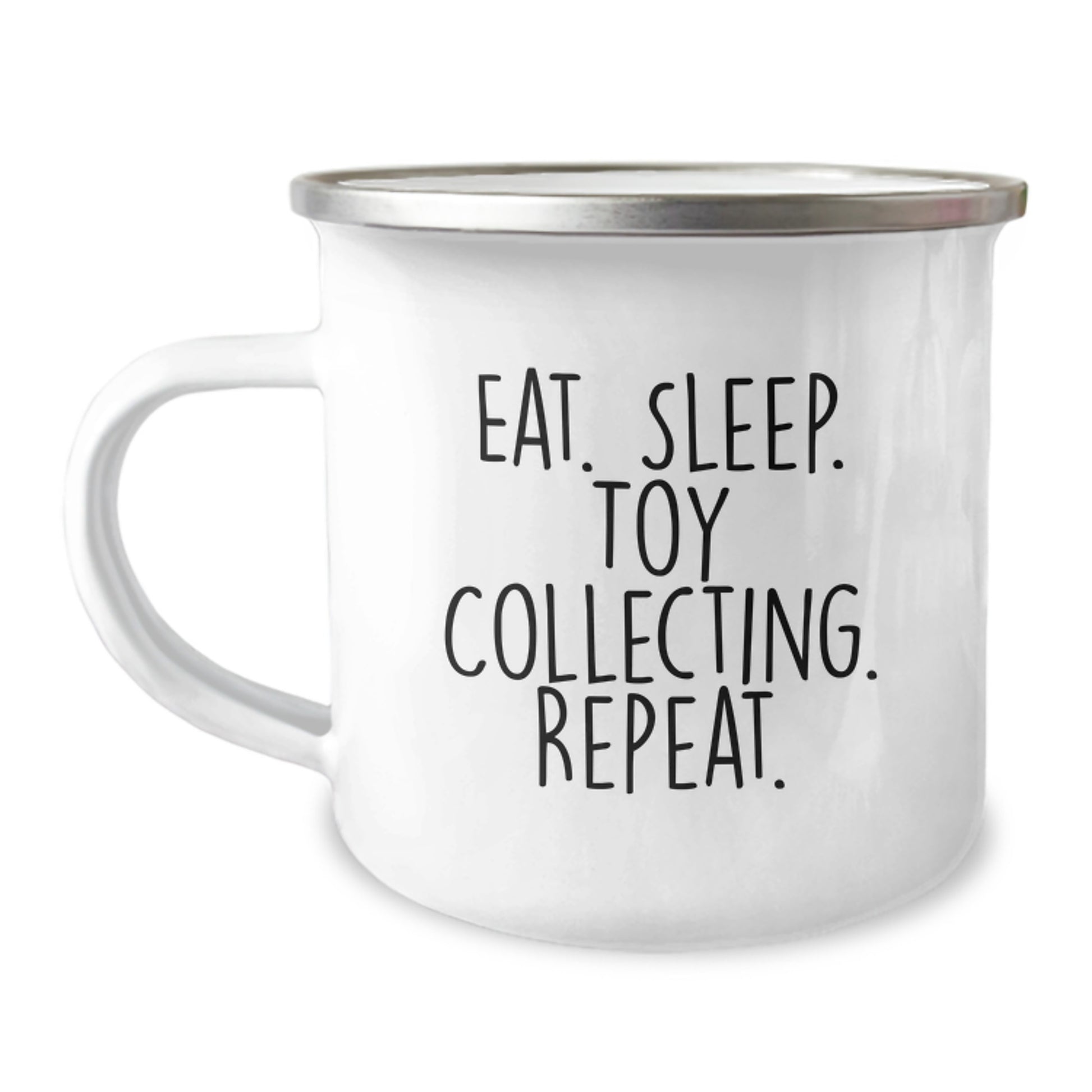 Funny Toy Collecting Gifts from Friends Men or Women - Eat. Sleep. Toy Collecting. Repeat. Camping Mug for Christmas Unique Gifts - Image 1