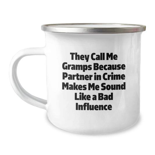 Funny Gramps Gifts - Camping Mug, Valentine's Unique Gifts for Grandfathers from Men, Women, Kids, Family, Friends - Image 1
