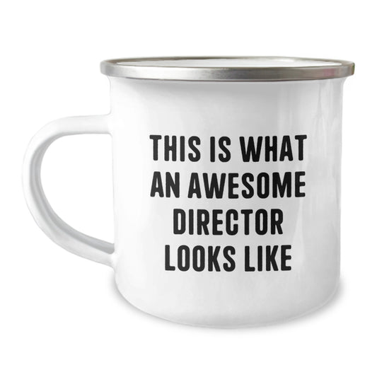 Funny Director Birthday Unique Gifts from Friends for Awesome Directors Camping Mug - Image 1