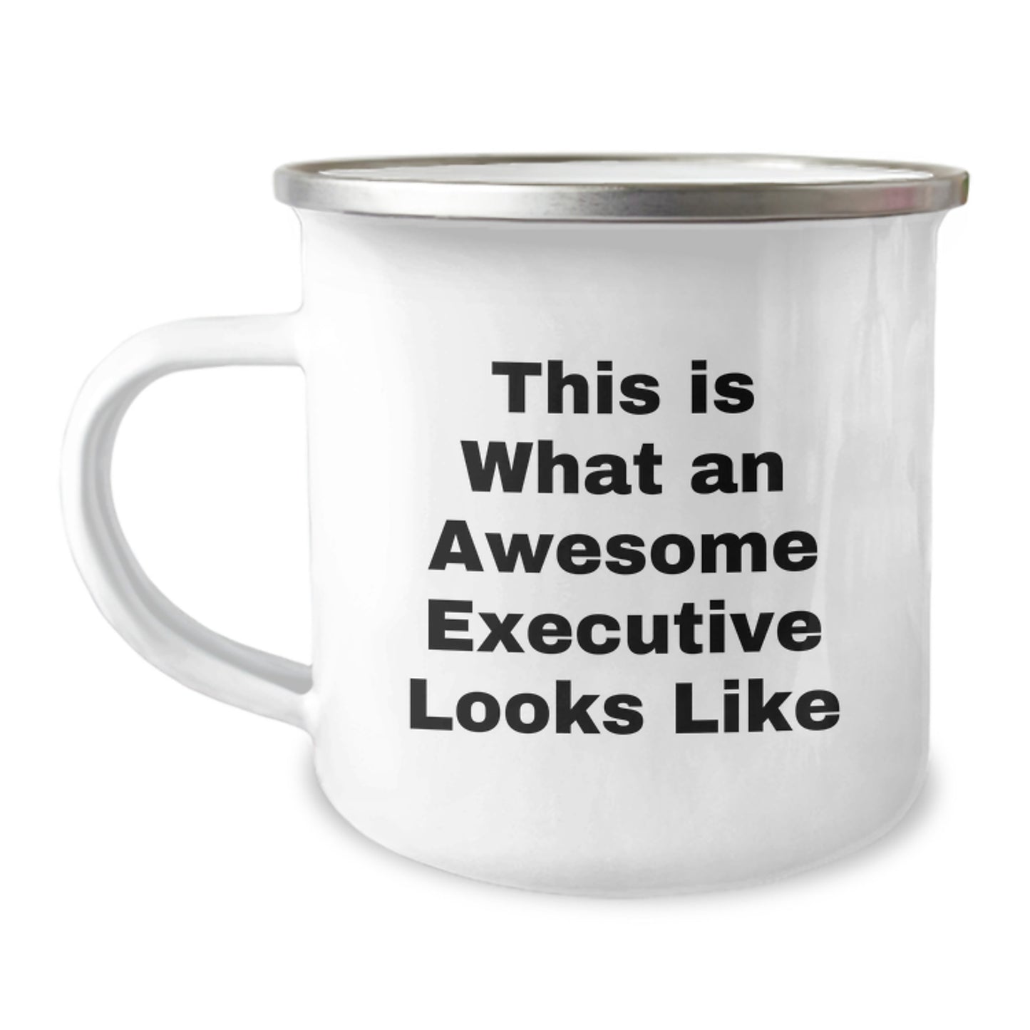 Executive Gifts from Friends, Funny Camping Mugs for Birthday Unique Gifts, This Is What An Awesome Executive Looks Like - 12 oz Stainless Steel - Image 1