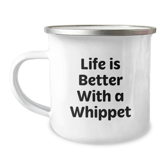 Funny Whippet Dog Lover Gifts from Friends to Family Birthday Unique Mugs for Camping Enthusiasts - Image 1