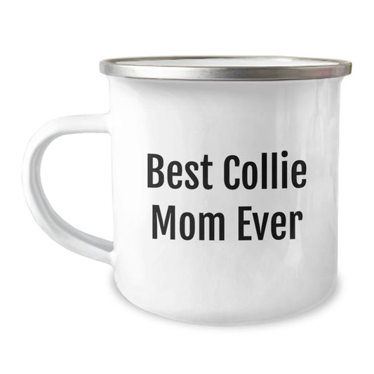 Funny Collie Dog Camping Mug Gifts for Collie Dog Mom Birthday Unique Gifts from Family - Image 1
