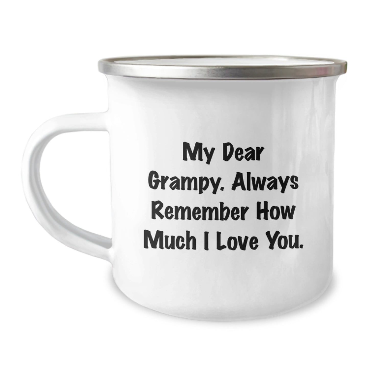 Funny Grampy Gifts for Men - Gifts from Family - Camping Mug with 'My Dear Grampy. Always Remember How Much I Love You.' - Christmas Unique Gifts - Image 1
