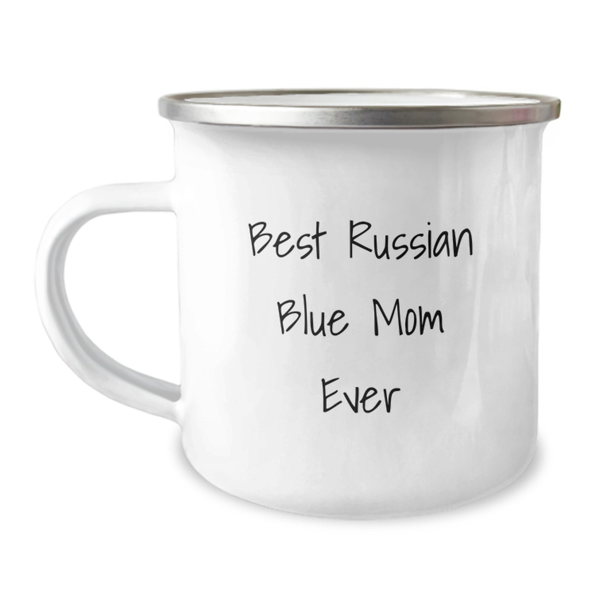 Russian Blue Cat Mom Ever Funny Camping Mug Gifts for Russian Blue Cat Lovers from Friends - Image 1