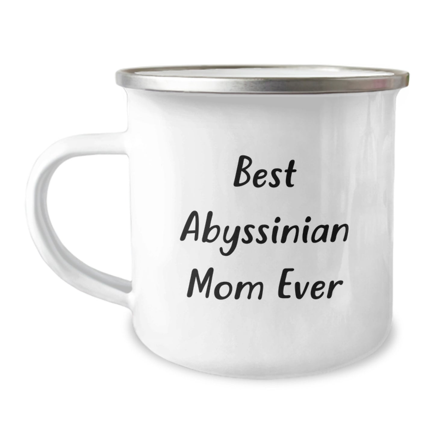 Funny Abyssinian Cat Gifts for Mom from Family - Camping Mug for Graduation - Image 1