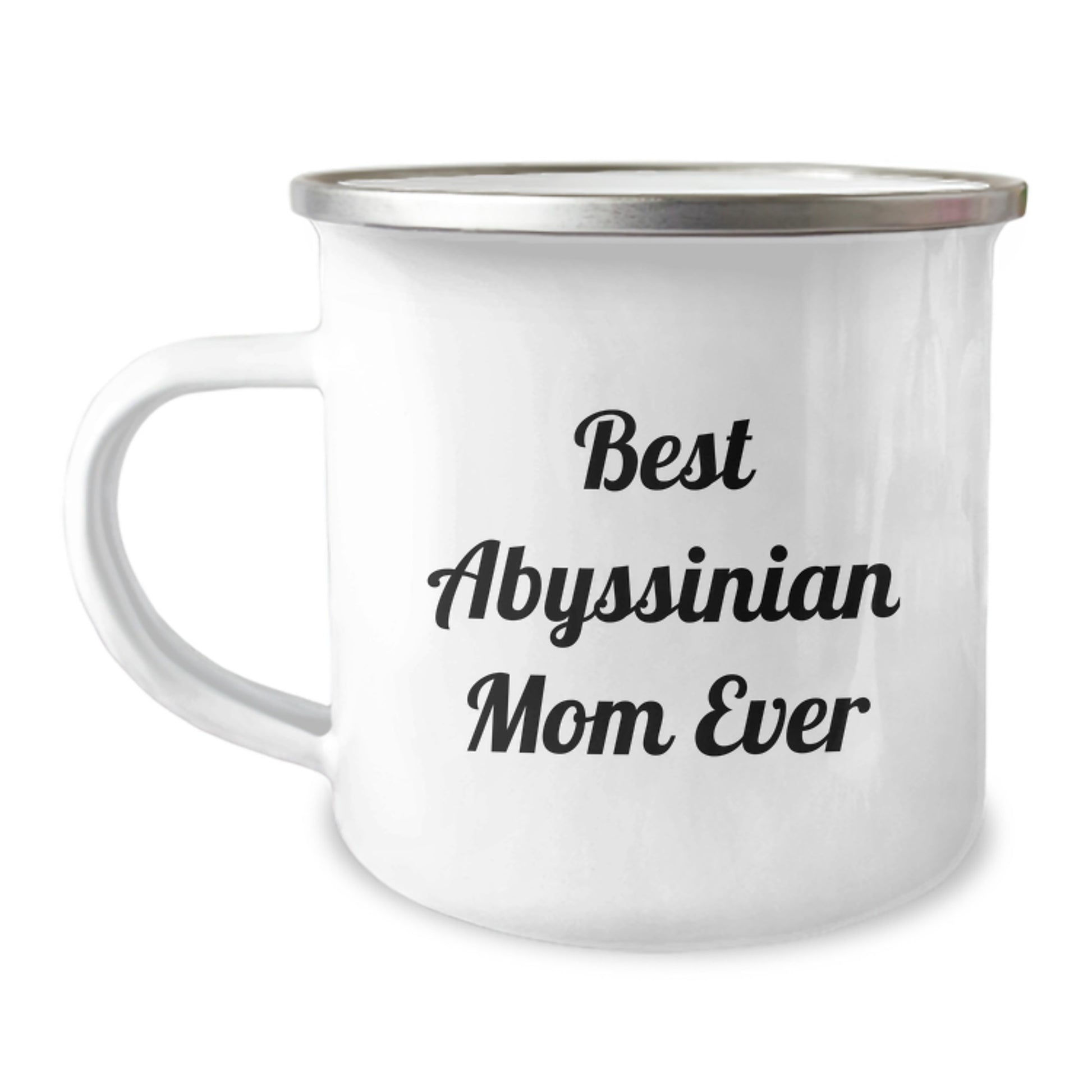 Abyssinian Cat Gifts, Funny Camping Mug for Abyssinian Cat Lovers, Gifts from Friends to Abyssinian Cat Enthusiasts, Best Abyssinian Mom Ever Quote - Image 1