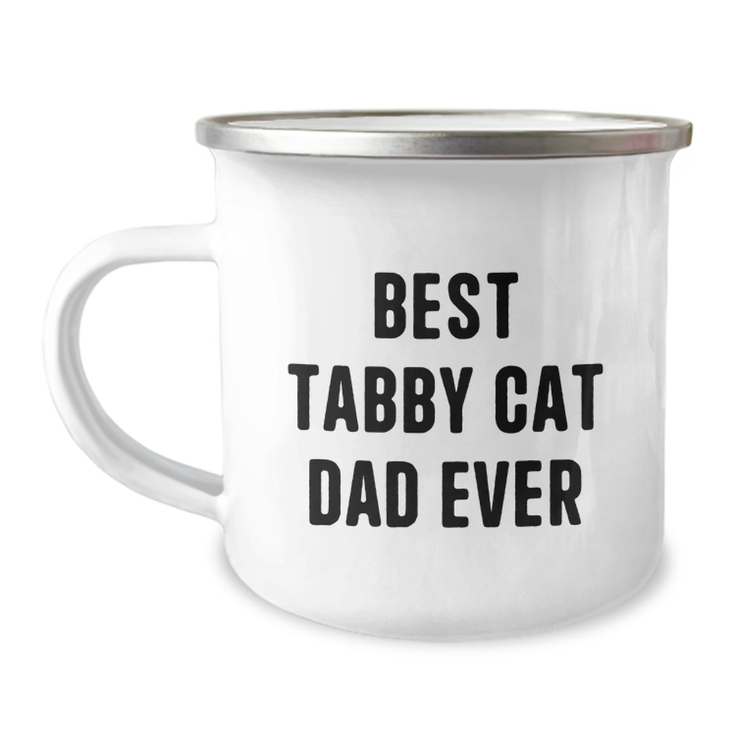 Tabby Cat Dad Ever Gifts, Funny Camping Mug for Birthday, Gifts from Friends to Family, Tabby Cat Lovers - Image 1