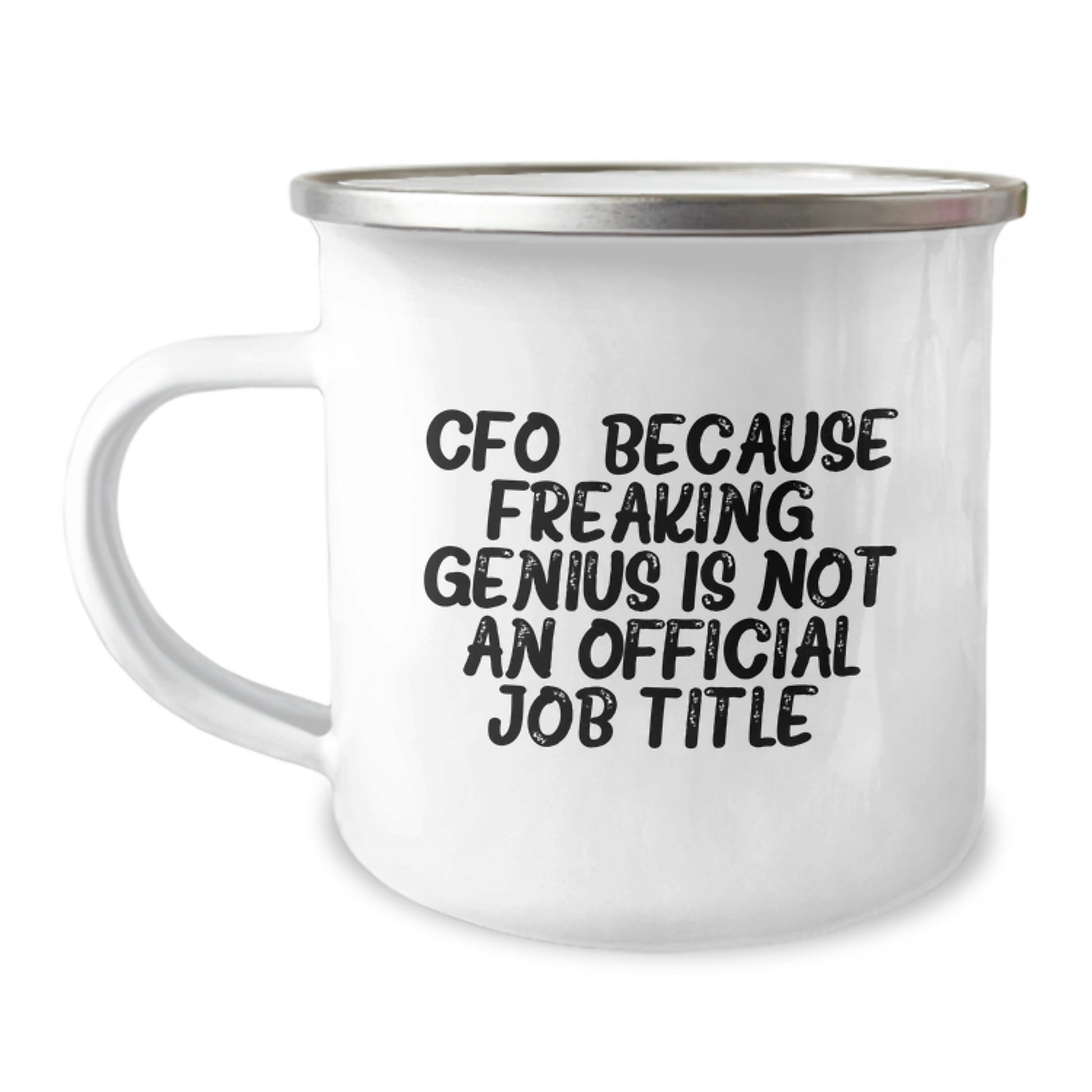 Funny CFO Gifts for Men Camping Mug - Christmas Unique Presents from Friends to Brilliant Business Executives - Image 1