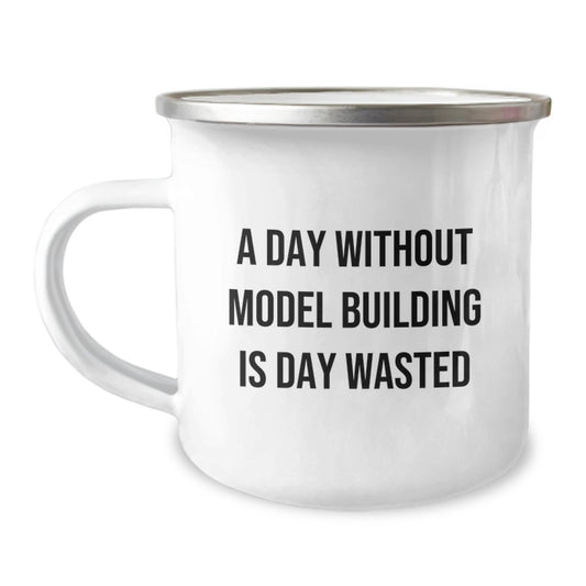 Funny Model Building Gifts for Birthday - Unique Model Building Camping Mug from Friends and Family - Image 1
