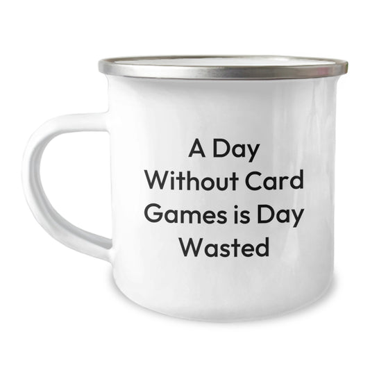 Funny Card Games Camping Mug Gifts for Men from Friends on Birthday - Image 1