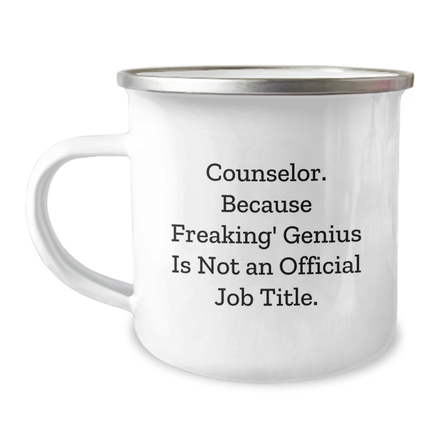 Funny Counselor Gifts from Friends - Christmas Unique Counselor Mugs with 'Counselor. Because Freaking' genius Is Not An Official Job Title.' Quote for Counselor Men Women Friends Family - Image 1