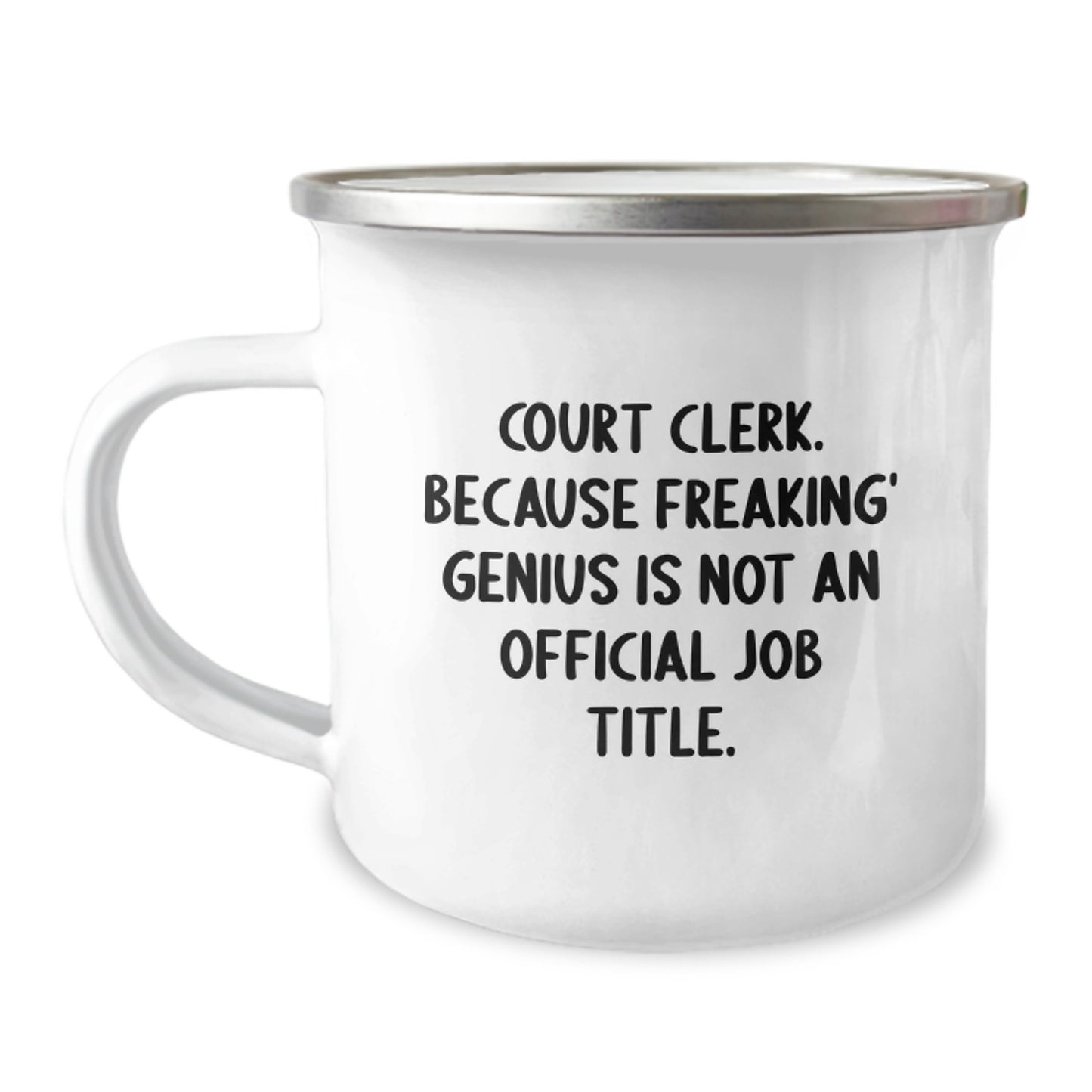 Funny Court Clerk Gifts, Camping Mug for Court Clerk, Unique Court Clerk Christmas Unique Gifts from Friends and Family - Image 1