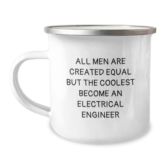 Funny Electrical Engineer Gifts for Men Valentine's Unique Camping Mug - Image 1