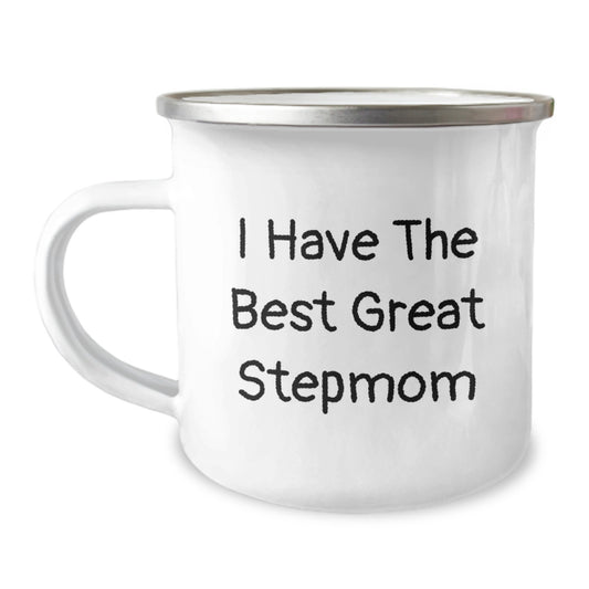 Funny Stepmom Gifts, Great Stepmom Camping Mug for Her, Unique Mother's Day Unique Gifts from Men - Image 1
