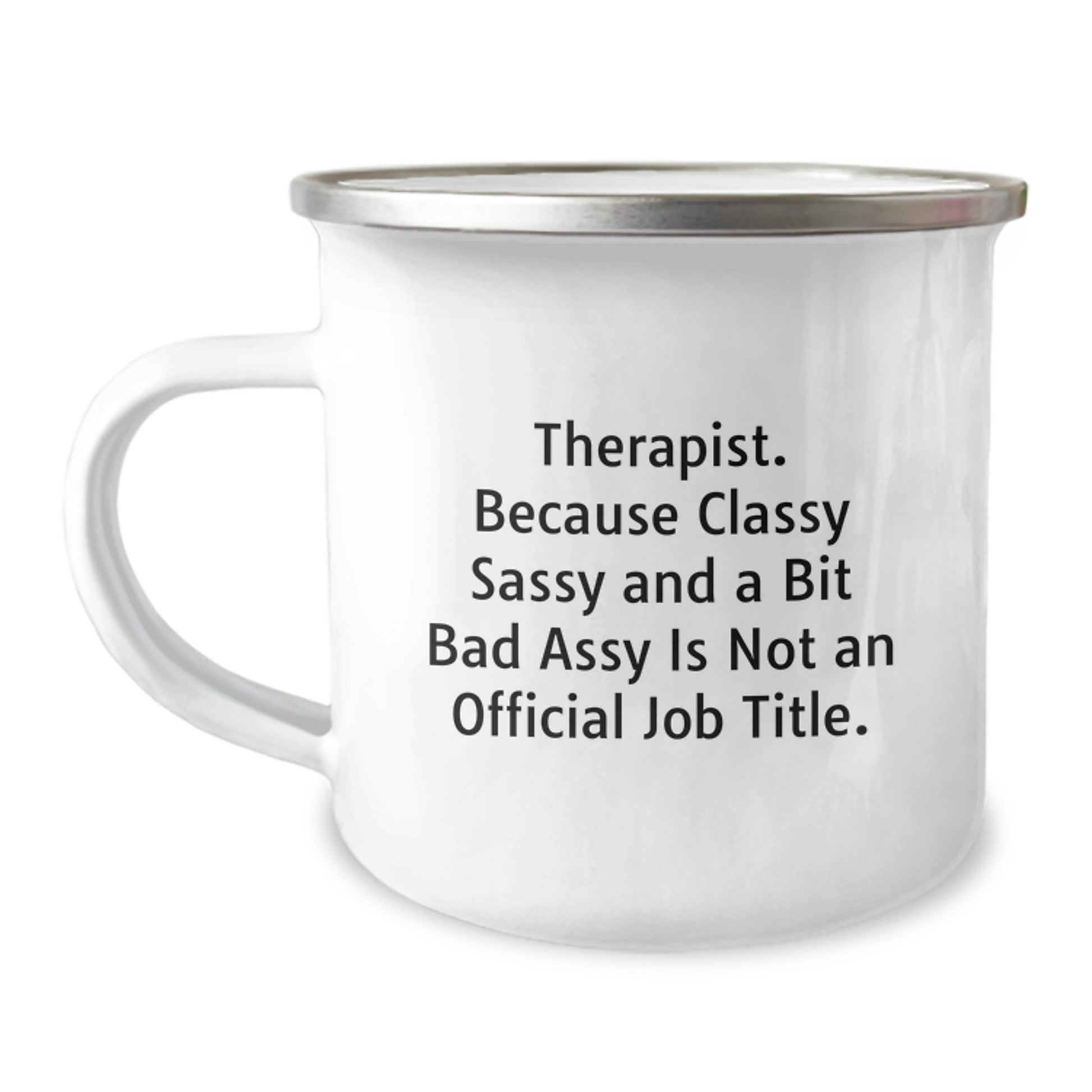 Therapist Inspired Camping Mug, Funny Quote Gifts for Therapist from Friends, Unique Graduation Gifts for Men, Women, Coworkers, Family - Image 1