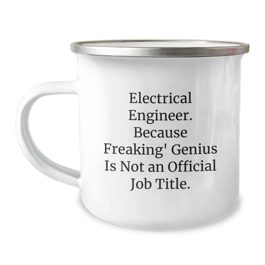 Funny Electrical Engineer Gifts, 12 oz Stainless Steel Camping Mug with Inspirational Quote, Perfect Valentine's Gift for Him from Friends - Image 1