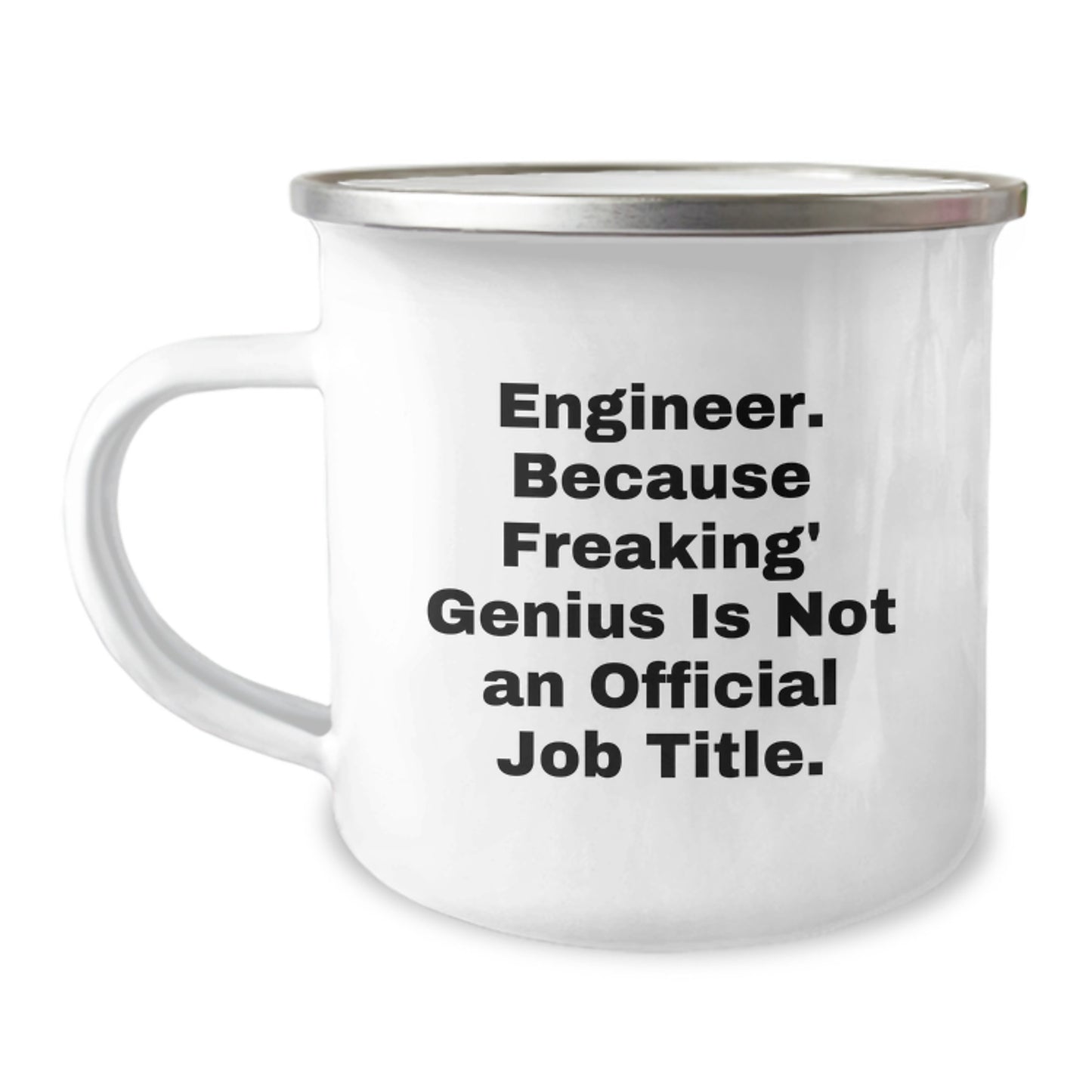 Funny Engineer Camping Mug Gifts for Him from Friends, Christmas Unique Mug, Engineer Quotes - Image 1