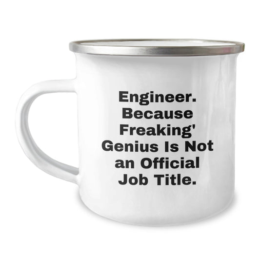 Funny Engineer Camping Mug Gifts for Him from Friends, Christmas Unique Mug, Engineer Quotes - Image 1