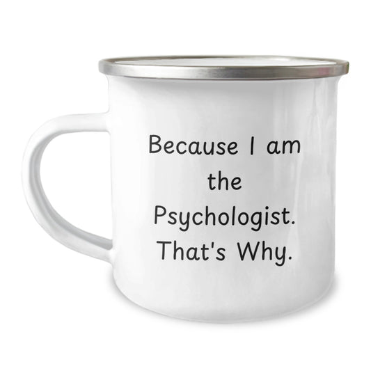 Psychologist Keepsake Camping Mug for Him Premium Birthday Gift - Image 1