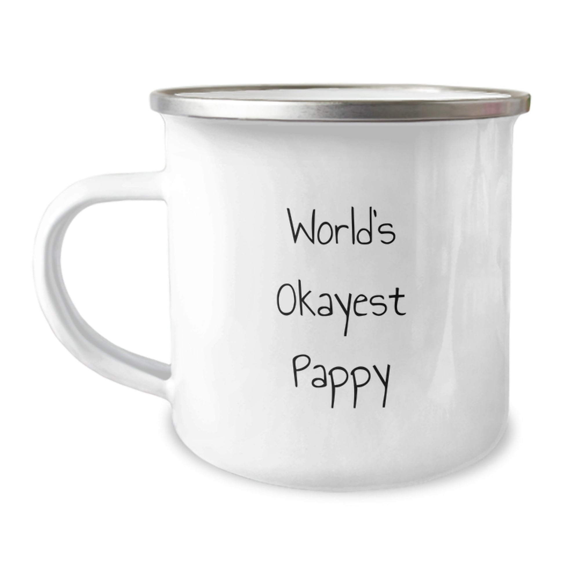 Pappy Camping Mug Birthday Gift for Him – World's Okayest Pappy Keepsake - Image 1