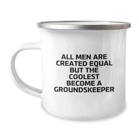 Funny groundskeeper Gifts from Men to groundskeeper Friends - Unique Camping Mug - Image 1