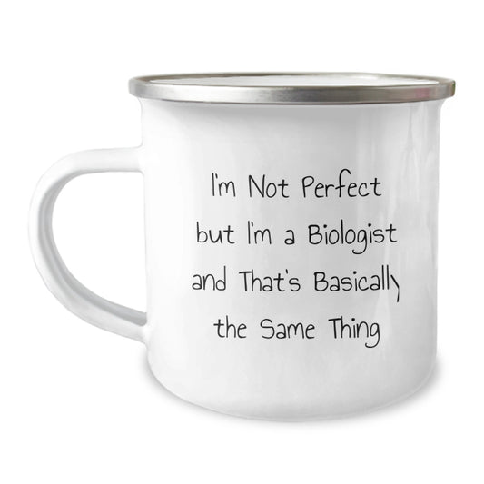 Funny Biologist Gifts for Men, Camping Mug for Christmas Unique Presents from Family Friends - Image 1
